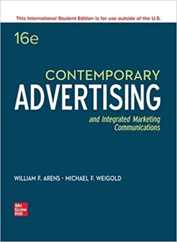 Contemporary Advertising (16th Edition) BY Arens - Orginal Pdf